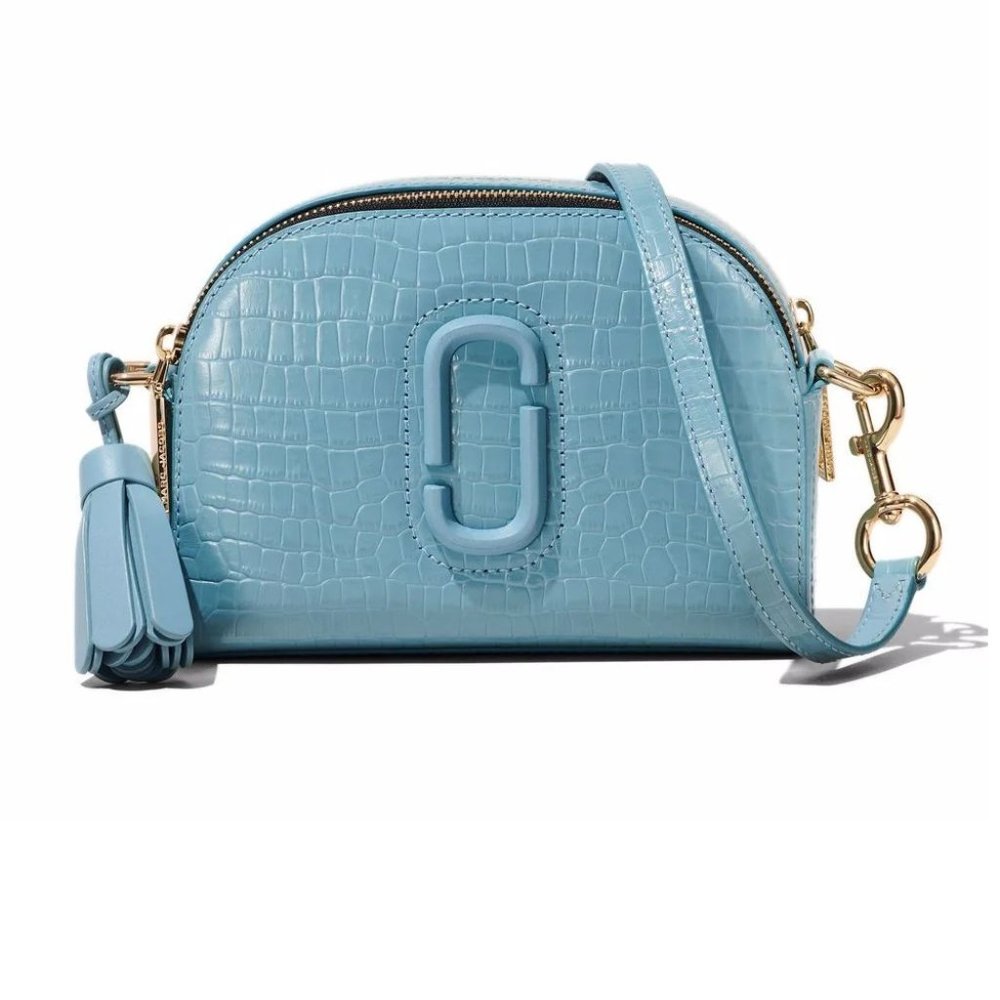 Marc Jacobs Croc Embossed Shutter crossbody bag